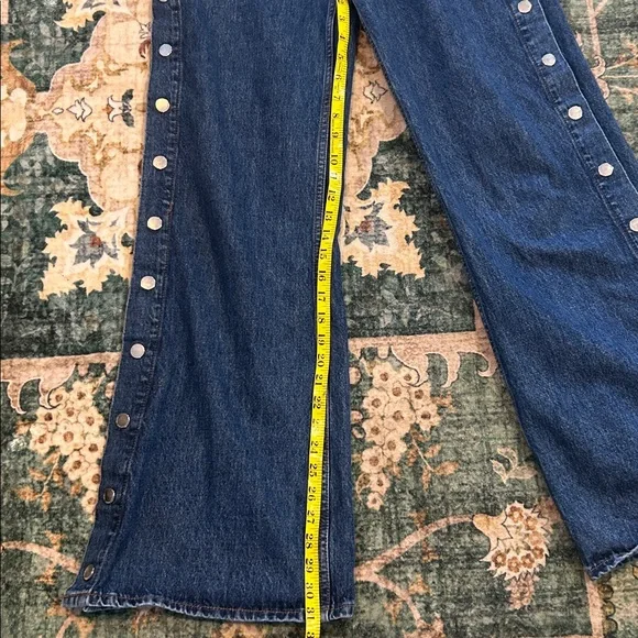 Derek Lam 10 Crosby Nolan Snap Wide Leg Jean 28 - Picture 8 of 15